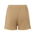 thumbnail image 5 of DHFJKG Women's Summer Linen Shorts Loose Fit Straight Leg Casual High Rise Sports Elastic Waist Shorts With Pockets Solid Color Soft Bottoms, 5 of 5