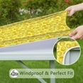 thumbnail image 6 of Yellow Lemon Slices Yellow Pattern Square Fitted Tablecloth with Elastic Edge,Square Table Cover,Washable Elastic Table Cover for Home Kitchen Party Decor 36"x36", 6 of 6