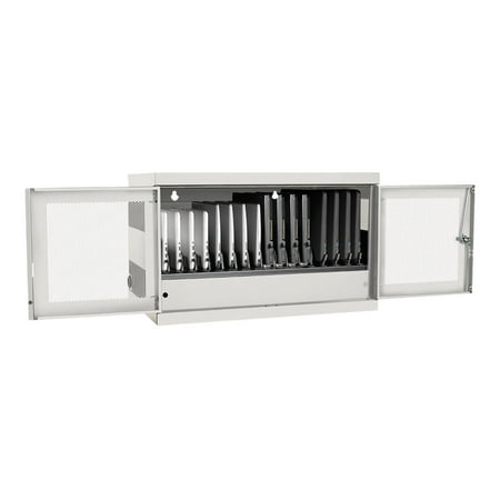 UPC: 0037332194817 | Tripp Lite 16-Port AC Charging Storage Station w/ Cart Options Chromebook Laptop White – Cabinet unit – for 16 notebooks – lockable – steel – white – wall-mountable floor-standing desktop counter