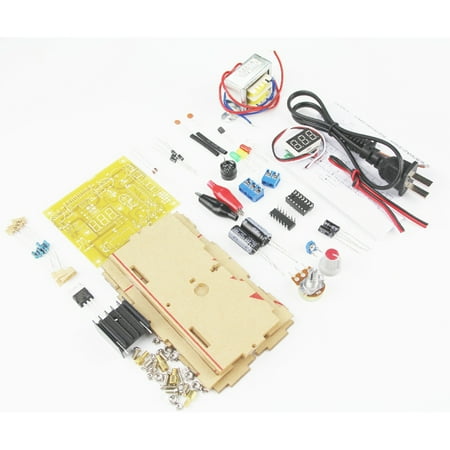 LM317 Adjustable Regulated Voltage 1.20V-12V 2W Power Supply Module PCB Board Electronic Kits with Shell