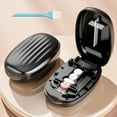 thumbnail image 2 of Pill Cutter Splitter for Small and Tiny Pills, 1/2 1/4 Pill Splitter for Small Pills,Vitamins, Tablets in Half or Quarters, Accurate and Easy Cutting, Stainless Steel Blade, Back Storage (Black), 2 of 8