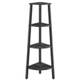 thumbnail image 4 of Estantería de Esquina, 4 Niveles, Marco de Acero, para Salón, Dormitorio, Balcón, Industrial, Gris Carbón y Negro Mate, 4 of 6