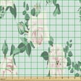 thumbnail image 2 of Ambesonne Floral Fabric by the Yard Upholstery, Soft Pastel Tones Flowers, 1 Yard, Blue Blush, 2 of 5