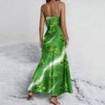 thumbnail image 5 of CHUMUD St. Patrick's Day Nightgown Maxi Dress for Women Lucky Floral Sleeveless Cami Pj Satin Long Dresses Summer Casual Pajamas, 5 of 8
