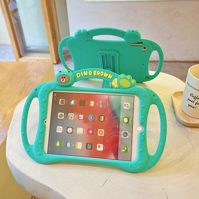 Nueva funda protectora genuinamente autorizada de silicona de dibujos animados para ipad tableta mini45 de 10,2 pulgadas anti-caída air3