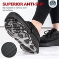 thumbnail image 3 of Non Slip Work Shoes for Women in Food Service - Water & Slip Resistant Sneakers for Restaurant Chefs and Nurses - Comfortable Standing All Day Long Zapatos Antideslizantes para Mujer Black 6, 3 of 7