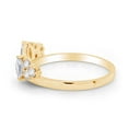 thumbnail image 3 of AFFY Marquise & Round Cut White Cubic Zirconia Wrap Enhancer Guard Ring in 14K Yellow Gold over Silver-9, 3 of 6