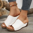 thumbnail image 2 of Mepaouo Summer Sandals for Women 2025 Platform Wedge Slides Arch Support Orthotic Casual Walking Shoes, 2 of 7