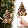 thumbnail image 2 of 2D Stacked Sea Animal Christmas Acrylic Ornament, Cute Tree Hanging Pendant, Acrylic Hanging Ornament Home Party Decor for Living Room, Bedroom, Mantle and Porch Display,A, 2 of 7