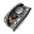 thumbnail image 2 of Equate Beauty cosmetic bag - Crosshatch Double Compartment Case, 2 of 4