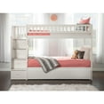 thumbnail image 3 of AFI Westbrook Staircase Bunk Twin over Twin with Twin Size Urban Trundle Bed, White, 3 of 9