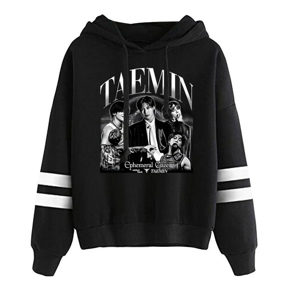 Taemin Ephemeral Pocket free unisex pop singer casual long sleeved hooded sweatshirt