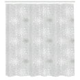 thumbnail image 2 of Ambesonne Grey and White Shower Curtain, Shabby Plant Beauty, 69"Wx84"L, Grey White, 2 of 2