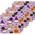 thumbnail image 3 of SKYSONIC Halloween Gnome Cotton Washcloths Set of 4, Highly Absorbent Soft Fingertip Towel for Bathroom, Gym, Hotel and Spa, 12 x 12 Inch, 3 of 7