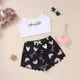 thumbnail image 1 of MKLEKYY Conjunto De Pijama Para Mujer, Camisola, Lencería, Top Y Pantalones Cortos Con Estampado De Lechuga, 1 of 3