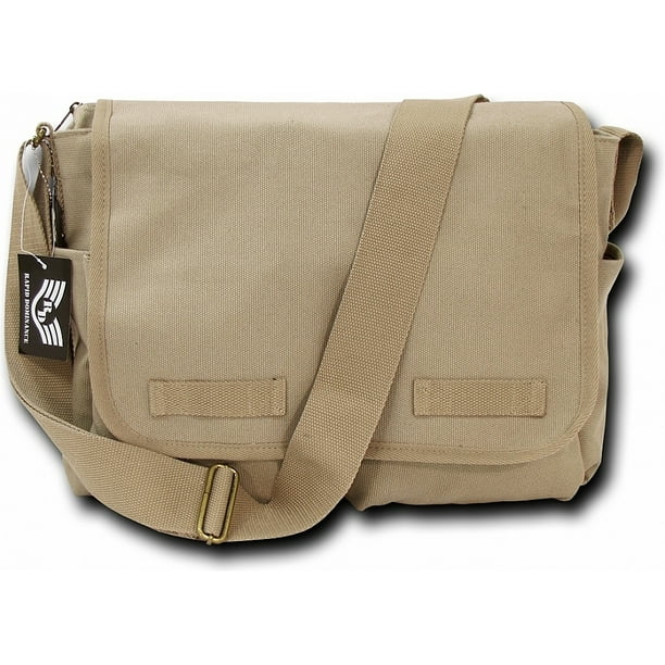 Rapid Dominance RapDom Classic Military Messenger Bag [Khaki 19"W x