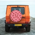 thumbnail image 6 of KLL Strawberries Pattern 14-17 inch Spare Tire Cover Universal Wheel Protector for Truck SUV Trailer Camping Rv Tire Covers-15 inch, 6 of 6