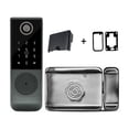 thumbnail image 1 of TUYA Fingerprint Magnetic Card Password Key Remote Unlock Courtyard Apartment Outdoor Waterproof Smart Door Lock, 1 of 5