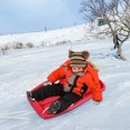 thumbnail image 4 of Sports Kids Snow Sled - 26×14in Sleds for Kids and Adult, Heavy Duty Sled, for 1-2 Riders with Handles and Pull Ropes, Ultimate Snow Toys for All Winter Conditions Outdoor Sledding Gift, 4 of 5