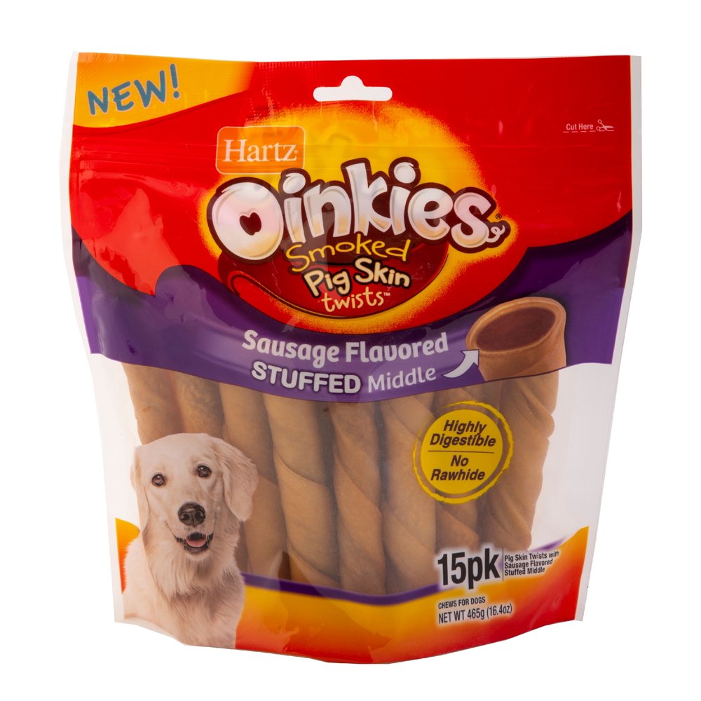 Hartz Oinkies SausageStuffed Dog Treats, 16.4 Oz. (15 Count) Walmart