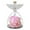 E, variant on Preserved Rose in Glass Statue, Eternal Rose Gift for Mother's Day, Birthday, Christmas, Home Decor Centerpiece, Angel Figurine with Real Rose