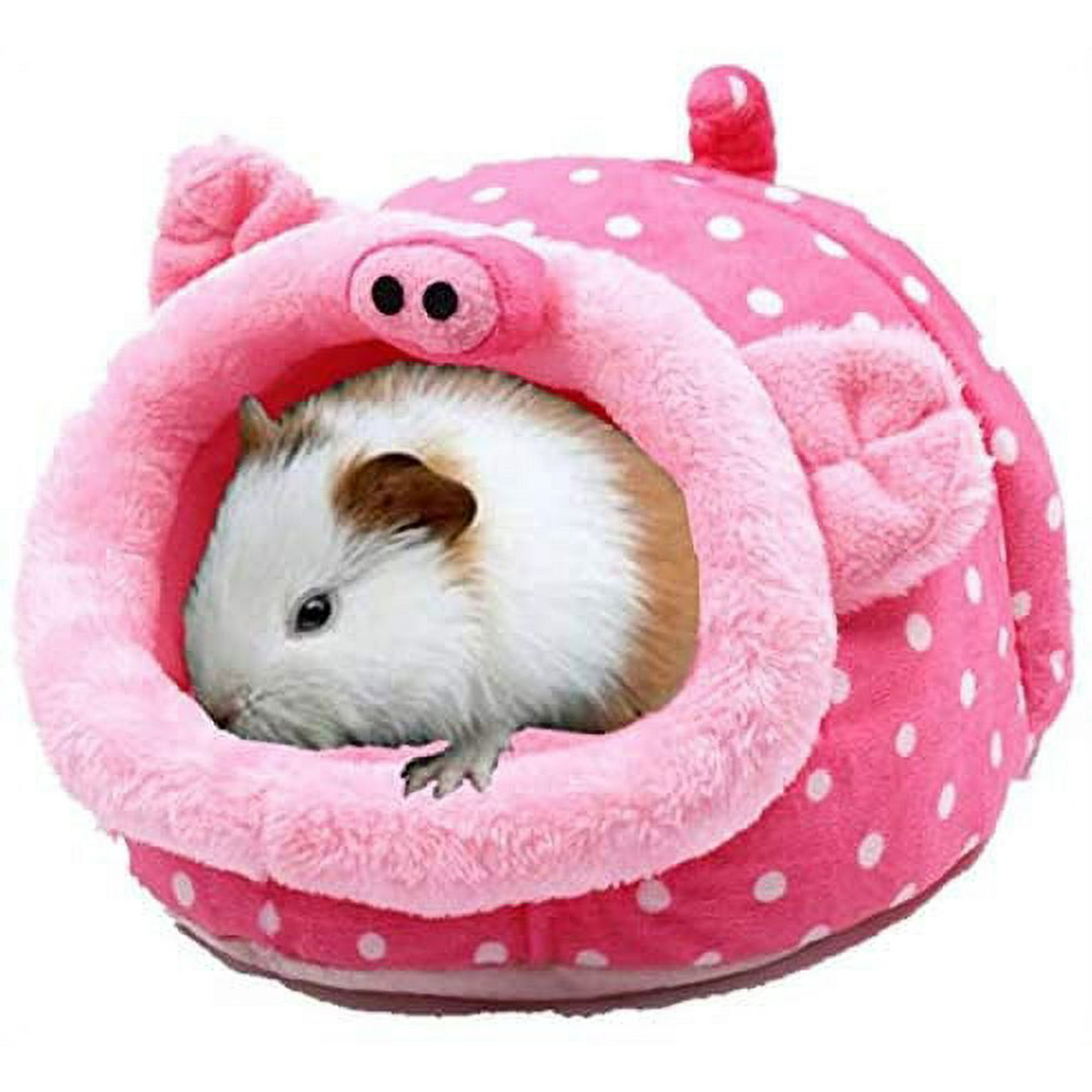 Chinchilla Hedgehog Guinea Pig Bed Accessories Cage Toys Totoro Bed Pink Pig L Walmart