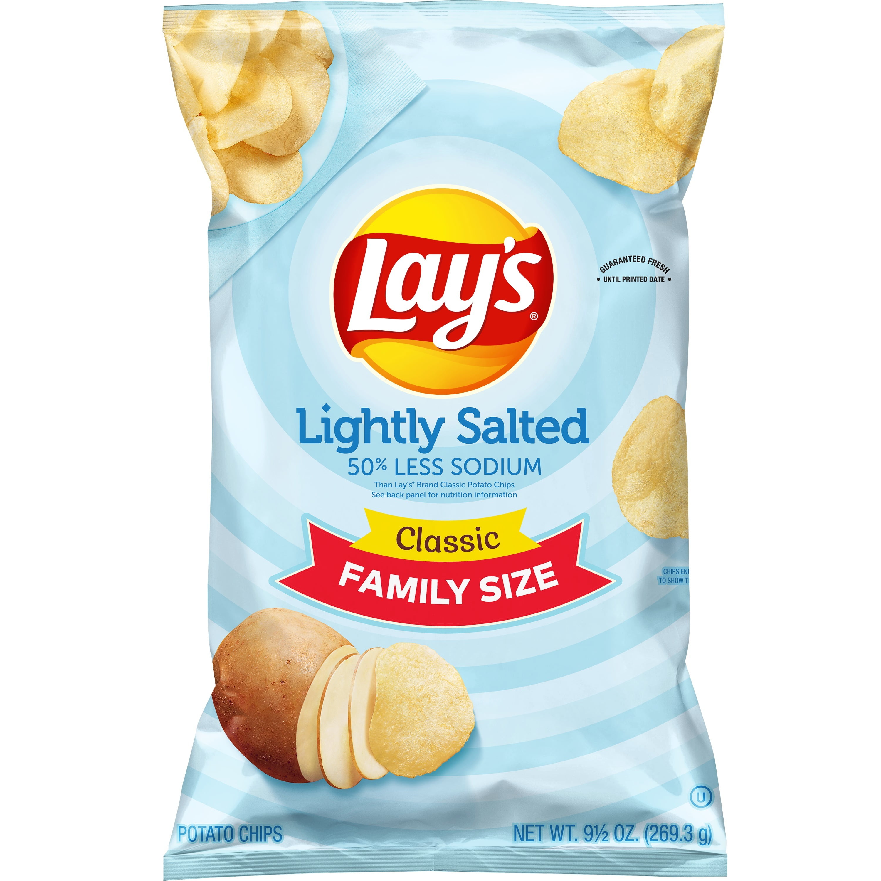 Lay s Potato Chips Lightly Salted Classic Flavor 9 5 Oz Bag Walmart how-many-chips-are-actually-in-your-favorite-chip-bags