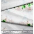 thumbnail image 2 of Soimoi Green Viscose Chiffon Fabric Shibori Tie-Dye Print Sewing Fabric Yard 42 Inch Wide, 2 of 3