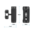 thumbnail image 3 of Universal Side Handle Grip with Dual 1/4 In-20 Screw Mount for Left Right-Hand for Monitoe Camera Cage Handle Grip, 3 of 5