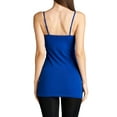 thumbnail image 2 of Women's & Juniors BASIC ADJUSTABLE SPAGHETTI STRAP TUNIC CAMI W/ SHELF BRA, 2 of 3