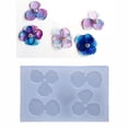 thumbnail image 2 of UNTERING Petal mold Flower Earring Silicone Molds Epoxy Resin Mold Resin Pendant Jewelry Keychain Making Tool Non-stick, 2 of 7