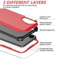 thumbnail image 3 of Diverbox Heavy Duty Case for Samsung Galaxy S25+ Plus, Shockproof Protective Phone Cover with Camera Control Button and Screen Protector - Red, 3 of 7