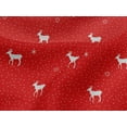 thumbnail image 5 of oneOone Viscose Jersey Red Fabric Christmas Quilting Supplies Print Sewing Fabric By The Yard 60 Inch Wide, 5 of 7