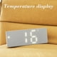 thumbnail image 5 of Despertador Digital Blanco | Pantalla LED con fecha y temperatura | 3 niveles de brillo | Ahorro de energía | Plástico | Portátil | 16×6×2,5cm | 1 Pieza | Reloj de habitación moderno, 5 of 7