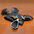 thumbnail image 3 of iPick Image for Cadillac Crest Logo Black Dome Chrome Metal Teardrop Key Chain, Official Licensed, 3 of 7