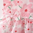 thumbnail image 4 of IBTOM CASTLE Toddler Baby Girls Tutu Dress Summer Sleeveless Backless Princess Casual Birthday Party Dresses Flower Bow Sundress with Straw Hat Set 2-3 Years Pink Flower + Ruffle, 4 of 8