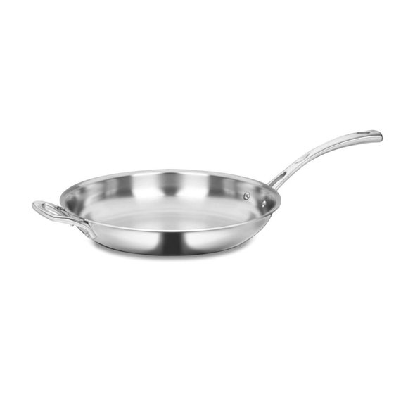 Sartén Cuisinart French Classic de acero inoxidable de tres capas, 30 cm