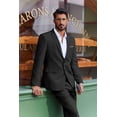 thumbnail image 3 of COOFANDY Men's 2 Piece Suit Slim Fit Suits for Men Two Button Blazer Formal Business Jacket Suit for Wedding Prom Dinner, 3 of 6