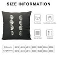 thumbnail image 5 of MLJA Moon Phases Throw Pillow Cover Dark Night Universe Autumn Astronomy Nature Planet Space Pillow Case Decorative Men Women Boy Girl Room Cushion Cover for Home, 5 of 5