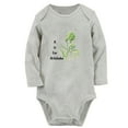 thumbnail image 2 of iDzn A is For Artichoke Funny Rompers, Newborn Baby Unisex Bodysuits, Infant Jumpsuits, Toddler Kids Long Sleeve Oufits (Gray, 6-12 Months), 2 of 5