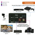 thumbnail image 4 of J-Tech Digital HDMI 2.0 Audio Extractor Converter with Downmix Dolby Digital Decoder 18Gbps 4K 60Hz SPDIF + RCA HDCP 2.2 HDR10 Dolby Vision [JTECH-EXD2], 4 of 6