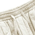 thumbnail image 6 of IWRICH Women's Sherpa Fleece Lined Pants Quilted Wide Leg Pants Winter Warm Long Pants with Pockets Beige M, 6 of 8