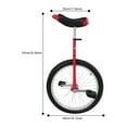 thumbnail image 2 of 20 Inch Unicycle Adjustable Height Unicycle Outdoor Unicycle 65-75kg/143-165lbs, 2 of 18
