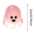thumbnail image 3 of 2Pcs Luminous Resin Figurines, Halloween Diy Craft Decorations Mini Ghost Figures Glow In The Dark Tiny Statue For Party Home Tabletop Dollhouse Decor, 3 of 6