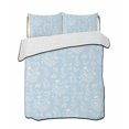 thumbnail image 2 of Quilts Twin XL Size, Light Blue Botanical Soft Comforter Bedding Set for Bed, Spring Summer Chic Wildflowers Lightweight Quilted Bedspread with Pillow Cover(2 Pieces) for All Season, 68x98 Inch, 2 of 9