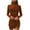 Brown, variant on ChaoHeng Dresses for Women Long Sleeve Fashion Dresses for Women Trendy Women Casual Long Sleeve Solid Round Neck Long Dresses