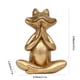 thumbnail image 3 of Estatua de rana para yoga, decoración moderna para sala de estar, escritorio, jardín, oficina pequeña, regalo único, marco de metal, para dormitorio, 3 of 7