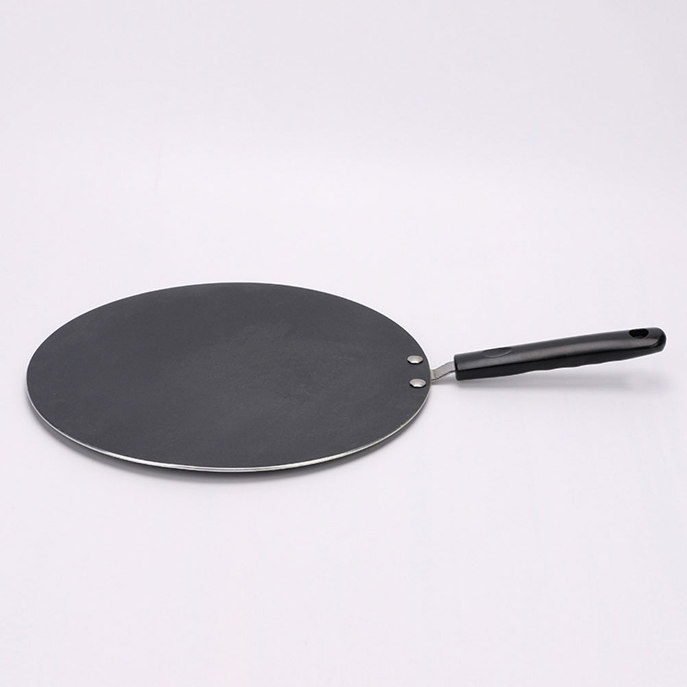 ETHZZLE 1Set Kitchen Pan Non Stick Skillet with Flat Bottom and Wooden Scraper