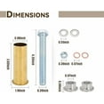 thumbnail image 2 of 1 inch Drain Tube Flaring Tool, 1" Flanging Tool Kit for Boat Transom with 3 x 1 inches Brass Drain Tube, 2 of 6