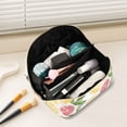 thumbnail image 2 of FORMRS Makeup Bag Travel Cosmetic Organizer for Women Fold Flat Zipper Pouch with Handle, Grapefruit Slices, 2 of 8